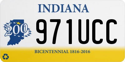IN license plate 971UCC