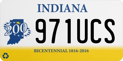 IN license plate 971UCS