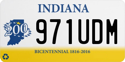 IN license plate 971UDM