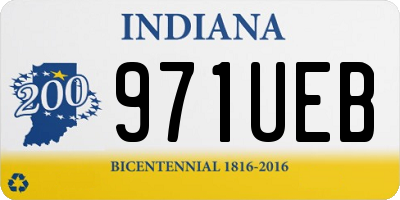 IN license plate 971UEB