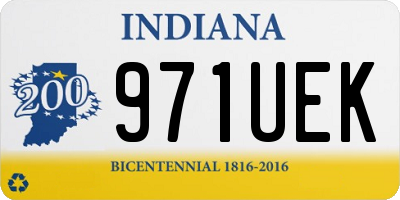 IN license plate 971UEK