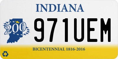 IN license plate 971UEM