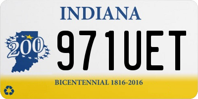 IN license plate 971UET