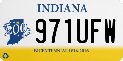 IN license plate 971UFW