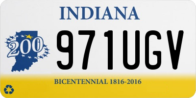IN license plate 971UGV