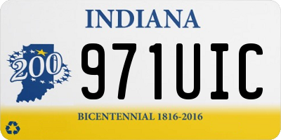 IN license plate 971UIC
