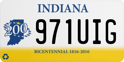 IN license plate 971UIG