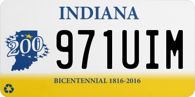 IN license plate 971UIM