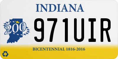 IN license plate 971UIR