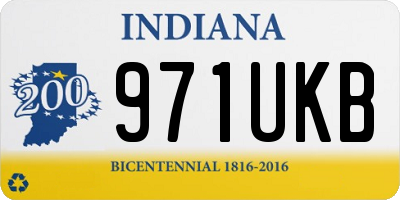 IN license plate 971UKB
