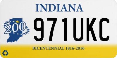 IN license plate 971UKC