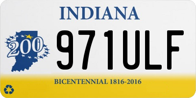 IN license plate 971ULF