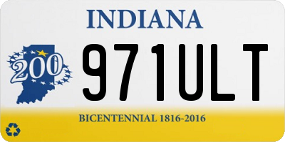 IN license plate 971ULT