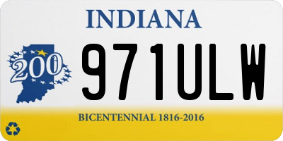 IN license plate 971ULW