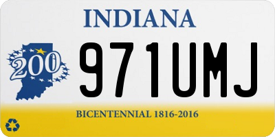 IN license plate 971UMJ
