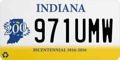 IN license plate 971UMW