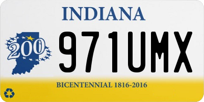 IN license plate 971UMX