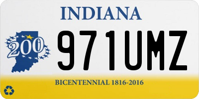 IN license plate 971UMZ