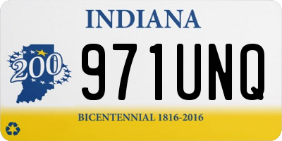 IN license plate 971UNQ