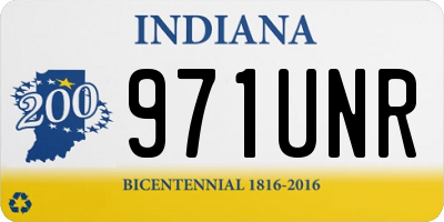 IN license plate 971UNR