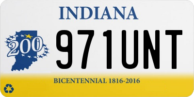 IN license plate 971UNT