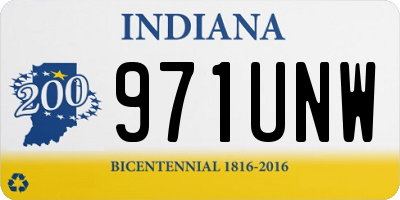 IN license plate 971UNW