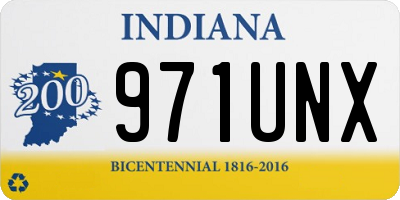 IN license plate 971UNX
