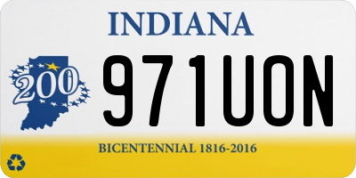 IN license plate 971UON