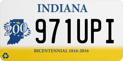 IN license plate 971UPI