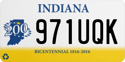 IN license plate 971UQK