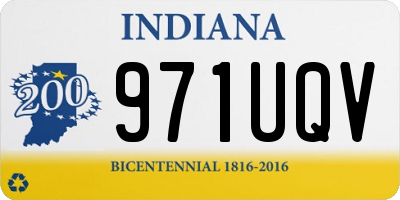 IN license plate 971UQV