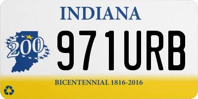 IN license plate 971URB