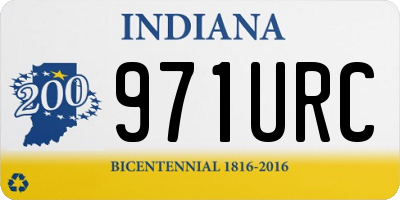IN license plate 971URC