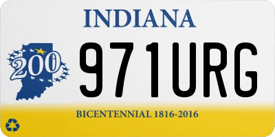 IN license plate 971URG