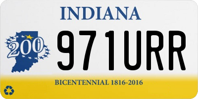 IN license plate 971URR