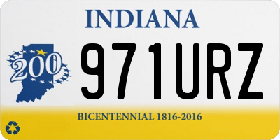 IN license plate 971URZ