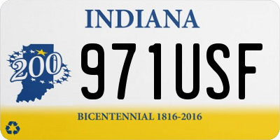 IN license plate 971USF