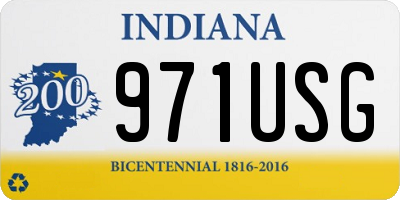 IN license plate 971USG