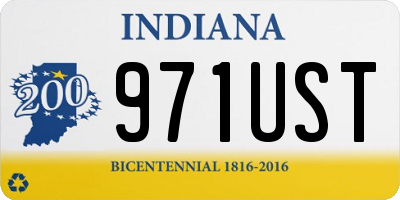 IN license plate 971UST