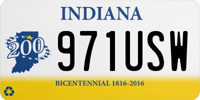IN license plate 971USW