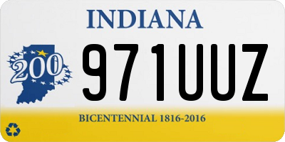 IN license plate 971UUZ