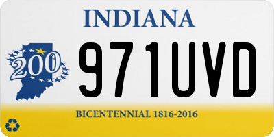IN license plate 971UVD