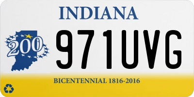 IN license plate 971UVG