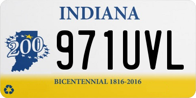 IN license plate 971UVL