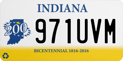 IN license plate 971UVM