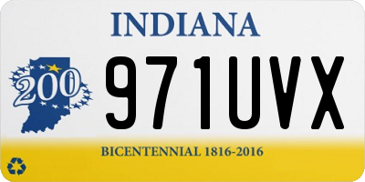 IN license plate 971UVX
