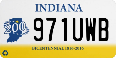 IN license plate 971UWB