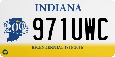IN license plate 971UWC