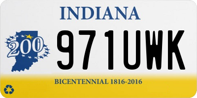IN license plate 971UWK