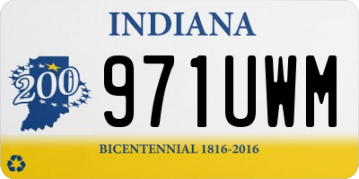 IN license plate 971UWM